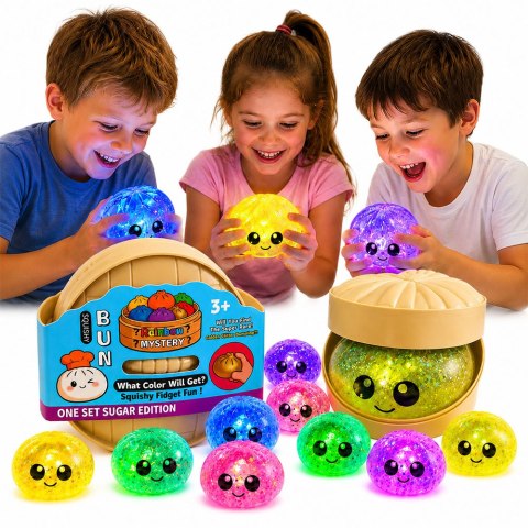 Gniotek dumpling pierożek brokatowy świecący squishy