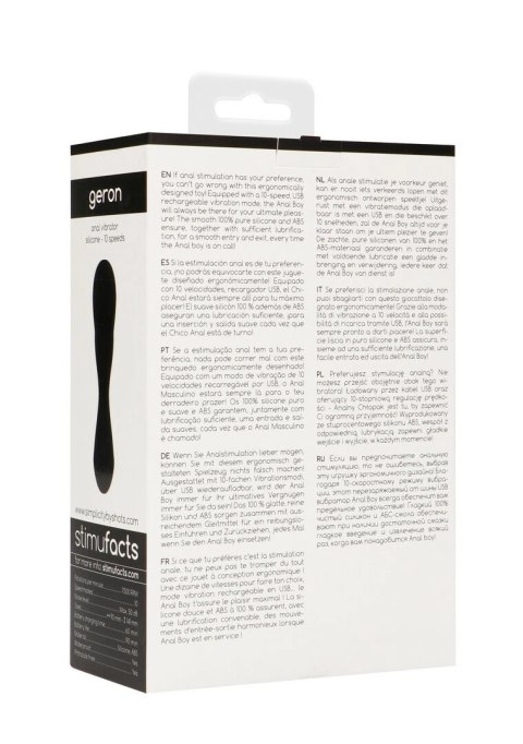 Simplicity Geron - Wibrator analny 10 trybow, silikonowy, USB