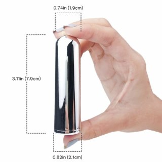 ARMONY Bullet Silver - kompaktowy wibrator 9 trybow 7,9 cm x 2,1 cm