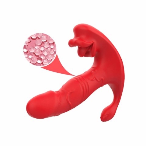 ARMONY Panty C Analny Wibrator i Stymulator Punktu G Pilot Czerwony