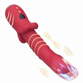 ARMONY Point A Czerwony - Wibrujący stymulator z funkcją ruchu, 9 trybow
