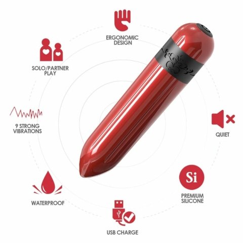 ARMONY Rocket Bullet Pilot Fuksja - wibrator precyzyjny, wodoodporny