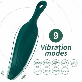 ARMONY Stymulator i Wibrator Liść Zielony 9 Trybow USB 147mm