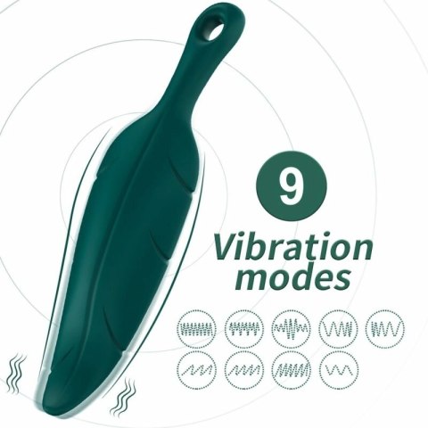 ARMONY Stymulator i Wibrator Liść Zielony 9 Trybow USB 147mm