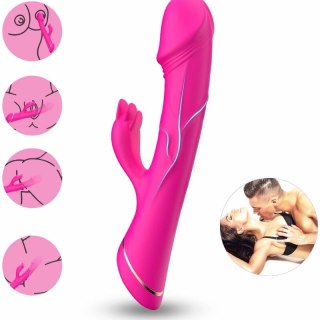 ARMONY Wibrator Krolik Silikonowy Fuksja 9 Trybow Wodoodporny USB