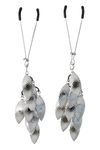 Virgite Nipple Clamps With Pendant - regulowane klamry z ozdobą