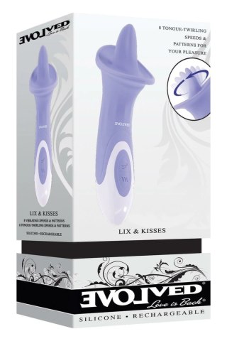 EVOLVED LIX & KISSES - urządzenie intymne z funkcją obrotowego języka