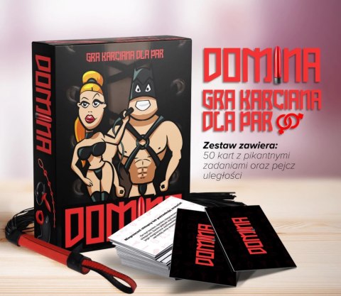 DOMINA Gra Karciana Dla Par 18+ z Zadaniami i Akcesorium 50 Kart
