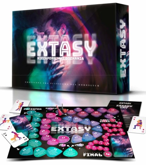 EXTASY Gra planszowa dla par 18+ z kartami i planszą prezent