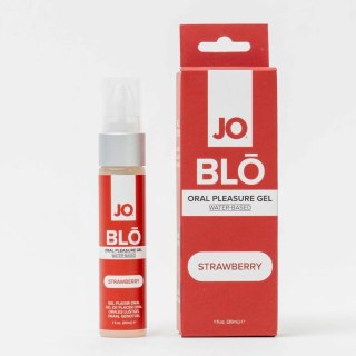 JO BLŌ Oral Pleasure Gel Truskawkowy 30ml - żel do masażu ustnego