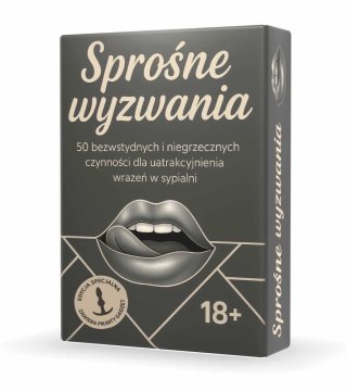 Sprośne Wyzwania Gra dla Par 50 Zadań Planszowa 18+ Prezent