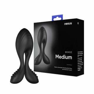 Nexus Bendz Medium - Wibrująca zatyczka analna, elastyczna, pilot, USB