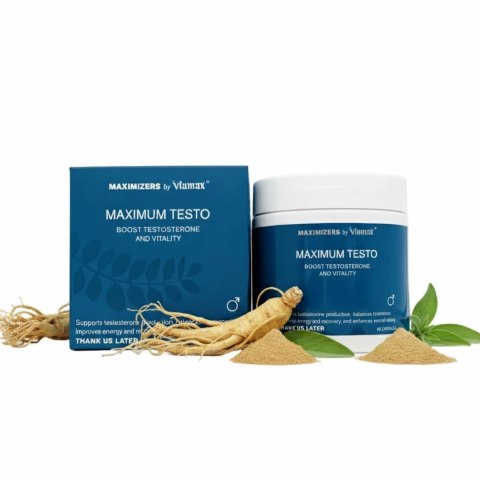 Viamax Maximizers Maximum Testo 60 kapsułek - wsparcie witalności mężczyzn