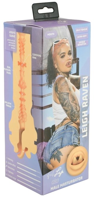 Kiiroo Feel Leigh Raven Mouth - anatomiczna maszyna intymna 22 cm Superskin