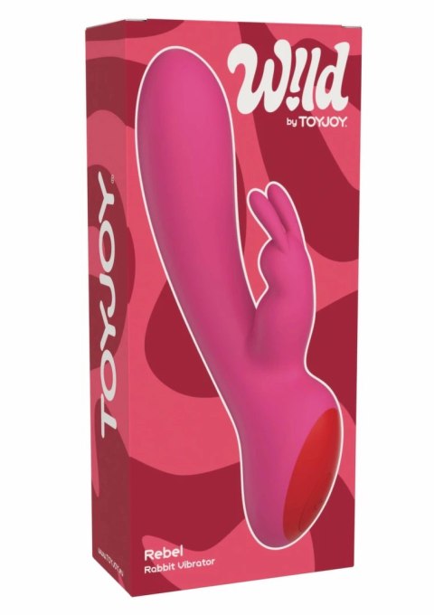 Rebel Rabbit Vibrator silikonowy, wodoodporny, 10 trybow, USB, fioletowy