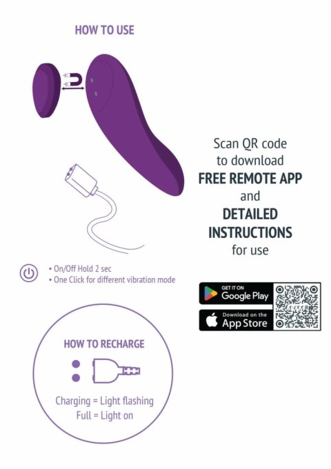 Xocoon Date Night Panty Vibrator + App - dyskretna maszyna intymna, sterowanie aplikacją