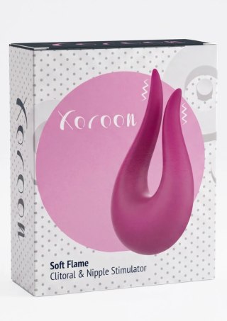 Xocoon Soft Flame - stymulator punktowy silikonowy, 10 trybow, USB