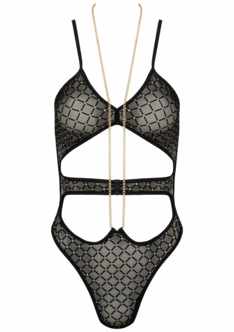 Body BD101 ekskluzywne złote hafty tulle, regulowane ramiączka