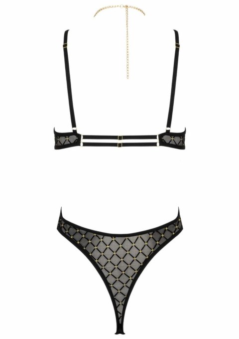 Body BD101 ekskluzywne złote hafty tulle, regulowane ramiączka