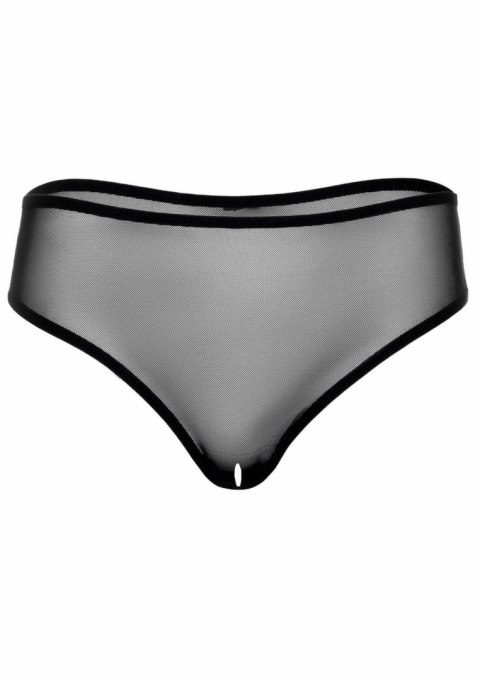 Alexa majtki z siateczki bezszwowe z otwartym krokiem S/M L/XL czarne