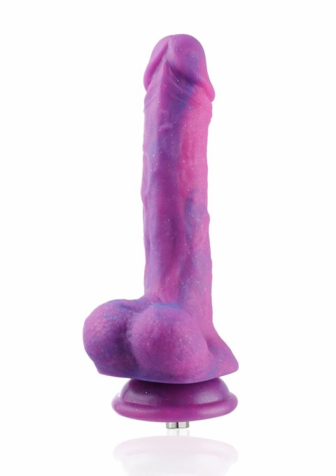 Hismith KlicLok Dildo 19 cm fioletowy silikonowy z systemem KlicLok