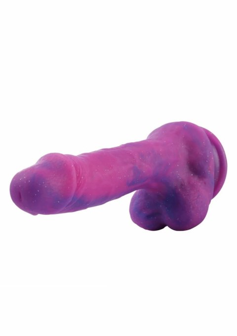Hismith KlicLok Dildo 19 cm fioletowy silikonowy z systemem KlicLok