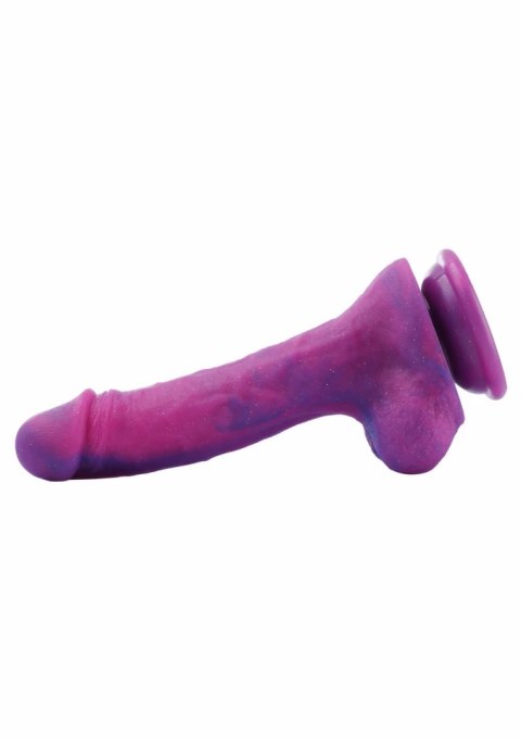 Hismith KlicLok Dildo 19 cm fioletowy silikonowy z systemem KlicLok
