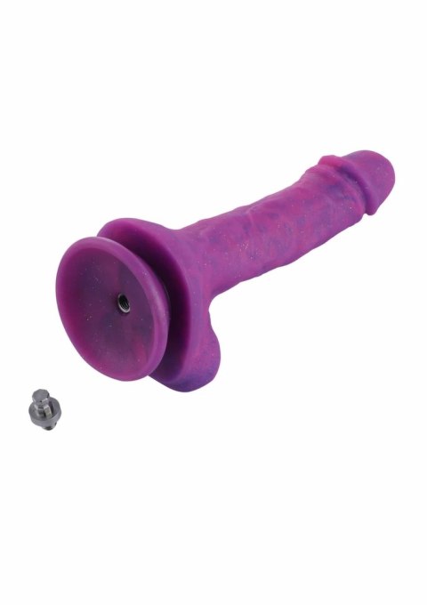 Hismith KlicLok Dildo 19 cm fioletowy silikonowy z systemem KlicLok