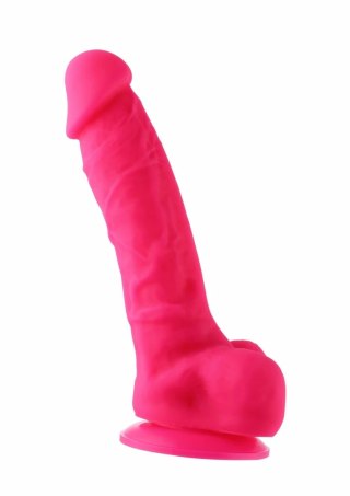 Hismith KlicLok Dildo 21 cm silikonowy, rożowy, z przyssawką