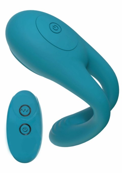 Love Connection Couples Ring pierścień wibrujący z pilotem, podwojny silnik