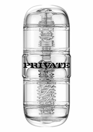PRIVATE Clear Shot Double Intymna Maszyna Transparentna 3w1 w Etui