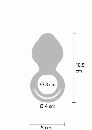 Xocoon Couples Slimline Vibrator Ring - smukły pierścień z pilotem IPX7