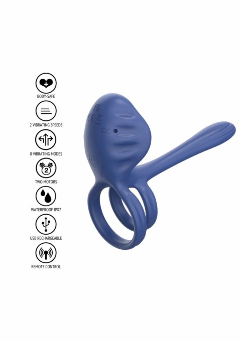 Xocoon Couples Slimline Vibrator Ring - smukły pierścień z pilotem IPX7