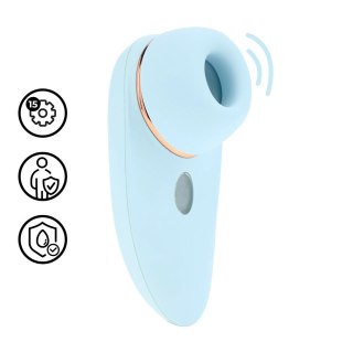 Aurie AirTap Vibrator Blue - 2 wymienne końcowki, 15 trybow pracy