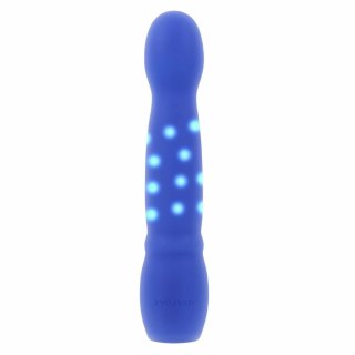 Evolved Disco Diva Vibrator Blue - wielofunkcyjny model z efektami LED