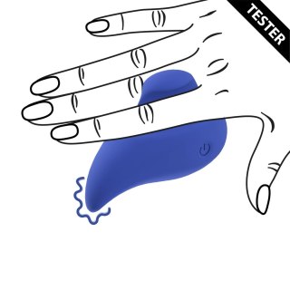 Loveline Ergo Grip Lay On Massager Blue Tester - ergonomiczny masażer