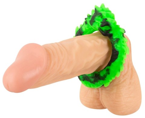Beasty Cocks Dragon Loop silikonowy pierścień z motywem smoka 8 cm