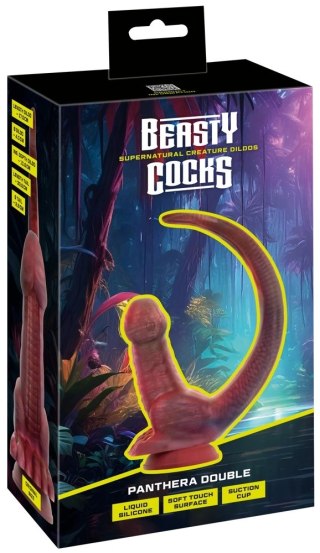 Beasty Cocks Panthera Double silikonowy model dwustronny z przyssawką 47 cm