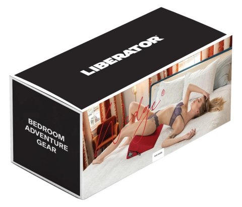 Liberator Wedge Red ergonomiczna poduszka intymna, czerwona 61x35,5x18 cm