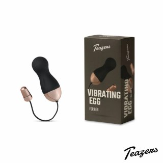 Teazers Vibrating Egg Black - bezprzewodowe jajko wibrujące, 10 trybow