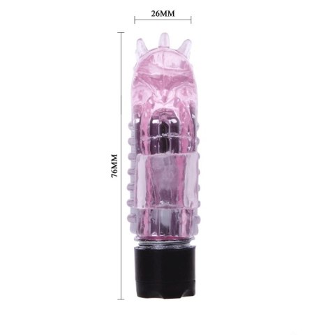 BAILE MINI silikonowy wibrator palcowy wodoodporny 7,5 cm