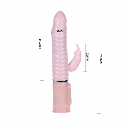 BAILE TEMPERATURA 10F - wibrator z funkcją podgrzewania, 27 cm, fioletowy