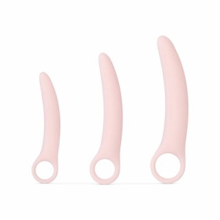Teazers Dilator Set 3 sztuki silikonowy rożowy - stopniowany rozmiar