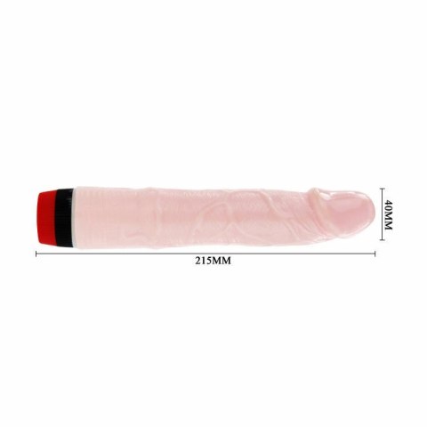 BAILE Rockin Dong III - model wibrujący, TPR, 21,5 cm, beżowy