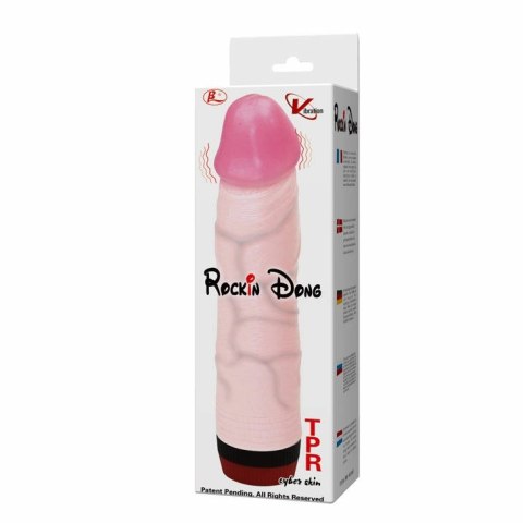 BAILE Rockin Dong III - model wibrujący, TPR, 21,5 cm, beżowy