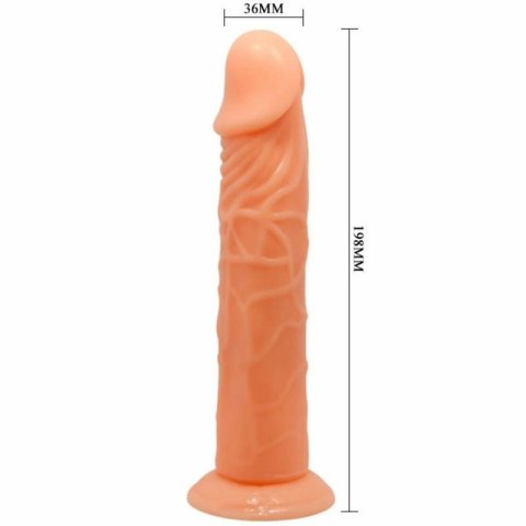 BAILE Vive model 19,8 cm z przyssawką, naturalny kolor, PVC