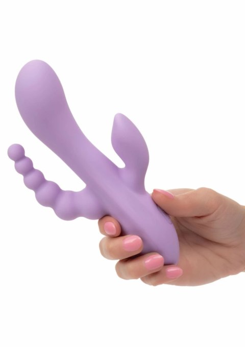 CalExotics Bend & Hold Triple Rumbler elastyczny masażer silikonowy IPX7 USB