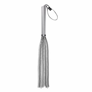 Sportsheets Edge Chain Flogger Black - wytrzymały bat z metalowymi łańcuchami