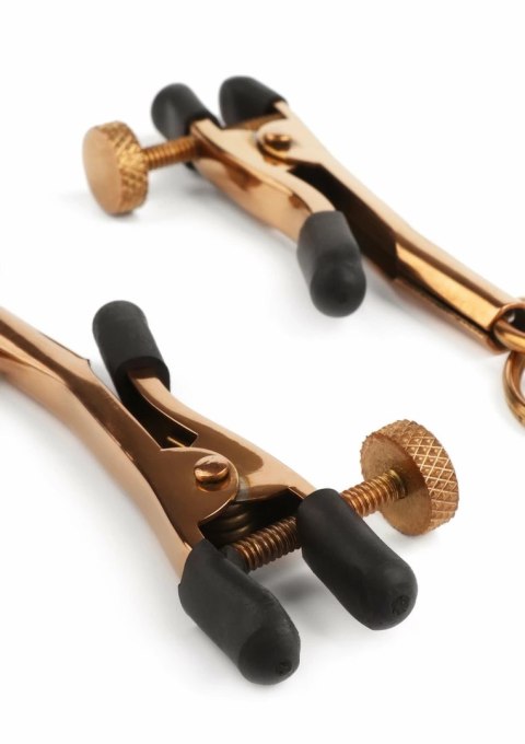 Mr. Steel Adjustable - stalowe klamry z regulacją nacisku i gumowymi końcowkami