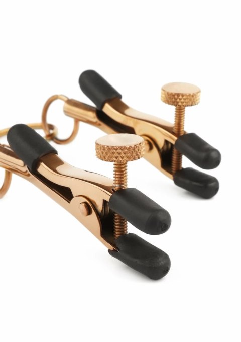 Mr. Steel Adjustable - stalowe klamry z regulacją nacisku i gumowymi końcowkami